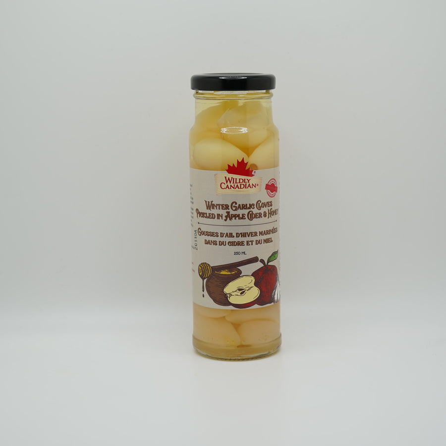 Winter Garlic Cloves Pickled in Apple Cider & Honey