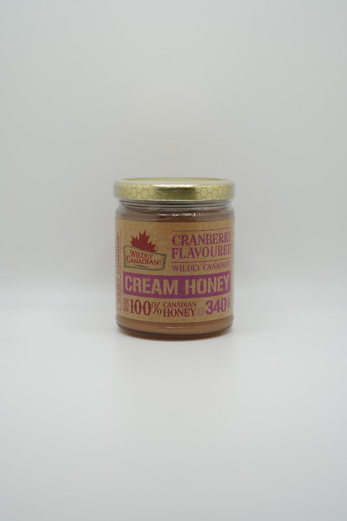 Non-pasteurized Cranberry Cream Honey
