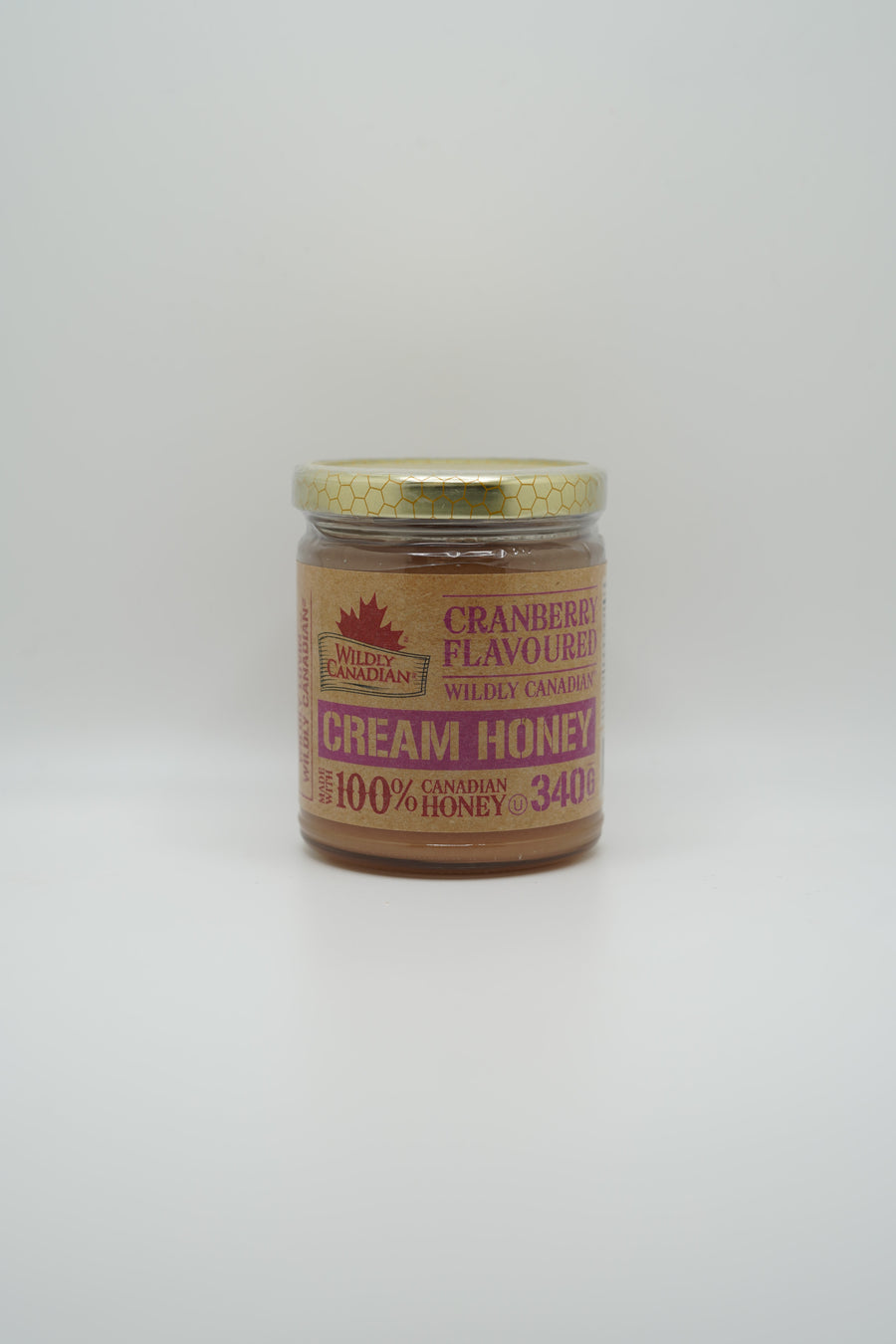 Non-pasteurized Cranberry Cream Honey