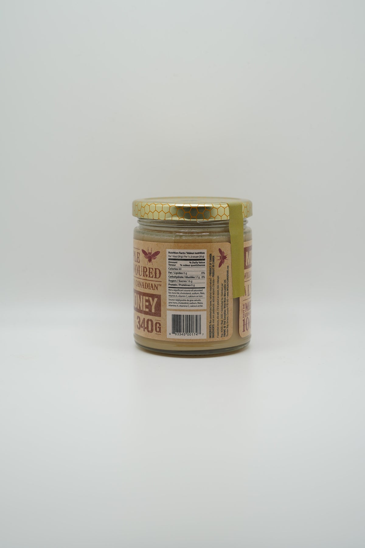 Non-pasteurized Maple Cream Honey