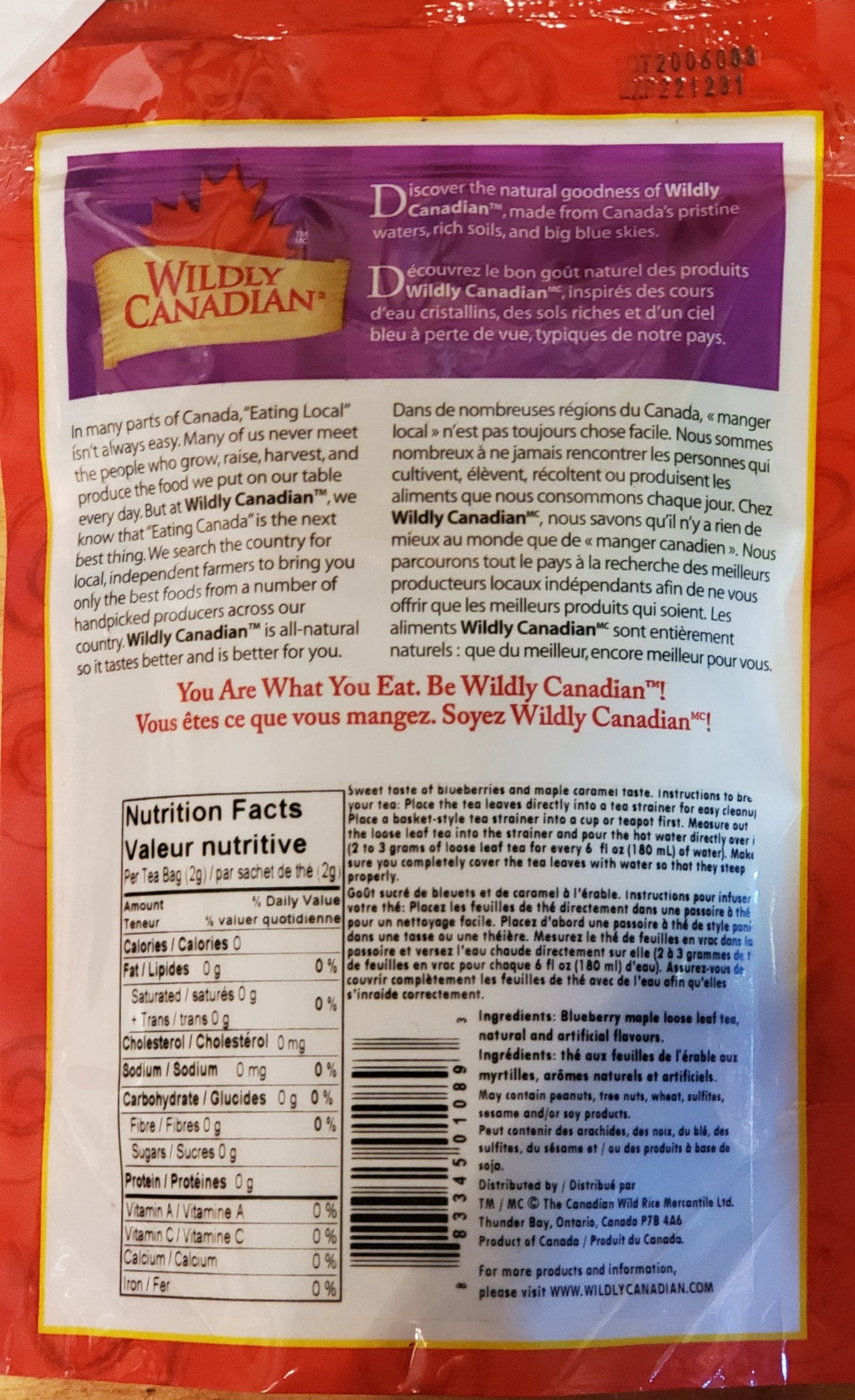 Northern Blueberry Maple Loose Leaf Tea